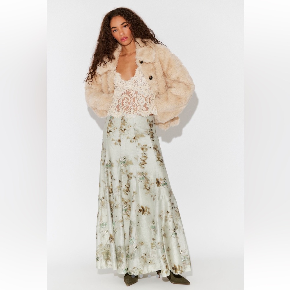 NEVER WORN FREE PEOPLE MAXI Gaby sequin skirt